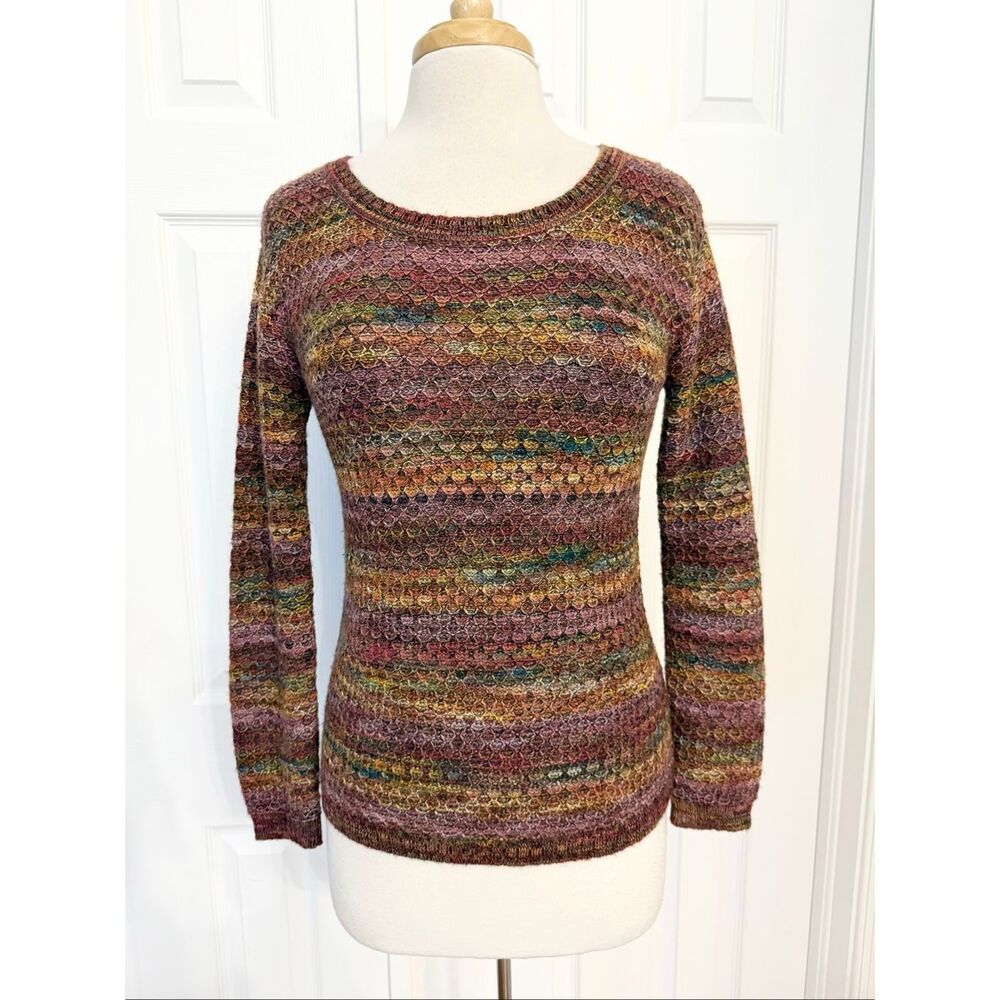 Peruvian Connection Pullover Multicolor Variegate… - image 1